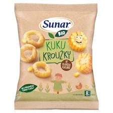 Sunar BIO dětské křupky Kuku kroužky 9m+, 20g