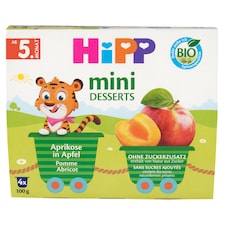 HiPP Bio jablka s meruňkami 4 x 100g (400g)