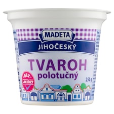 Madeta Jihočeský tvaroh polotučný bez laktózy 250g