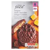 Finest Máslové sušenky s kousky zázvoru v polevě z belgické čokolády 200g
