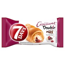 7 Days Croissant Double s náplněmi s vanilkovou příchutí a s višněmi 80g