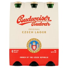 Budweiser Budvar Original pivo ležák světlé 6 x 0,33l (1,98l)