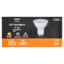 Home LED žárovka 3,4W GU10 teplé bílé světlo 3 ks