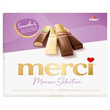merci Mousse Selection výběr čokoládových pralinek s pěnovou náplní 250g