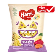 HAMI trojhránky Červená řepa, špenát, mrkev 30 g