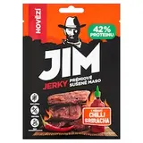 Jim Jerky Prémiové sušené maso hovězí s příchutí chilli Sriracha 23g