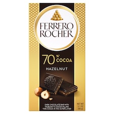 Ferrero Rocher Plněná hořká čokoláda extra s lískoořechovou náplní 90g
