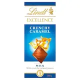 Lindt Excellence Mléčná čokoláda s kousky karamelu a mořskou jedlou solí 100g