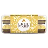 Ferrero Rocher Oplatky s polevou z mléčné čokolády a drcenými lískovými oříšky 30 ks 375g