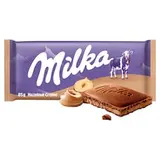 Milka Hazelnut créme mléčná čokoláda z alpského mléka s lískooříškovou náplní 85 g