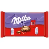 Milka LU mléčná malá čokoláda z alpského mléka se sušenkami LU 35 g