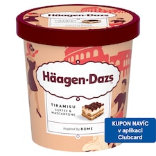 Häagen-Dazs Zmrzlina se sýrem mascarpone, polevou z kávy a kakaa a kousky kávového piškotu 420ml