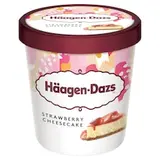 Häagen-Dazs Smetanová zmrzlina s jahodovou polevou, kousky sušenek a měkkým sýrem 460ml