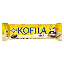 Kofila bílá, tyčinka z bílé polevy s kávovou náplní 35g