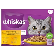Whiskas Drůbeží hody v želé 12 x 85g (1,02kg)