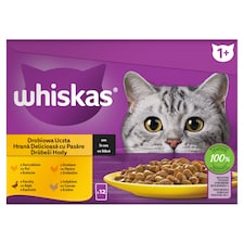 Whiskas Drůbeží hody ve šťávě 12 x 85g (1,02kg)