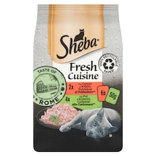 Sheba Fresh Cuisine kompletní mokré krmivo pro dospělé kočky 6 x 50g (300g)