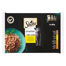 Sheba Delikatesse Drůbeží výběr v želé 4 x 85g (340g)