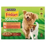 Friskies Selections hovězí, kuře, jehně ve šťávě 12 x 85g