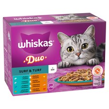 Whiskas Duo Surf & Turf v želé 12 x 85g (1,02kg)