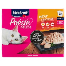 Vitakraft Poésie Délice kompletní krmivo pro dospělé kočky 6 x 85g (510g)