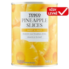 Ananas plátky ve sladkém nálevu 565g