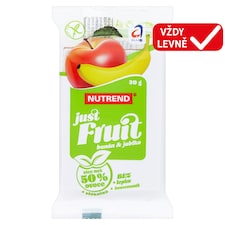 Nutrend Just Fruit Ovocná tyčinka banán + jablko 30g