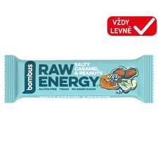 bombus Raw Energy Salty Caramel & Peanuts 50g