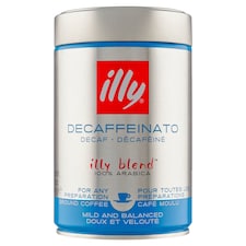 illy Decaffeinato pražená mletá káva bez kofeinu 250g