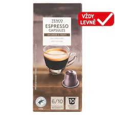 Espresso pražená mletá káva v kapslích 10 ks 54g