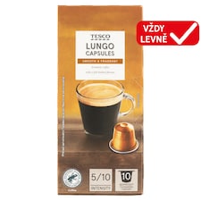 Lungo pražená mletá káva v kapslích 10 ks 54g
