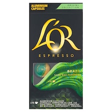 L'OR Espresso Brazil pražená mletá káva v kapslích 10 ks 52g