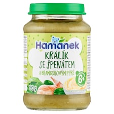 Hamánek Králík se špenátem a bramborovým pyré 190g