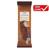 Mražený krém s rostlinným tukem vanilkový, v mléčné čokoládě s praženými kousky mandlí 120ml