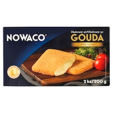 Nowaco Obalovaný sýr gouda premium 2 ks 200g