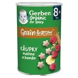 GERBER Organic křupky s banánem a malinami 35g