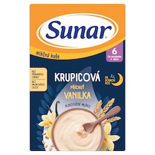Sunar Mléčná kaše na dobrou noc krupicová příchuť vanilka 210g