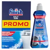 Finish Rinse & Shine leštidlo 400ml + sůl do myčky 1,5kg