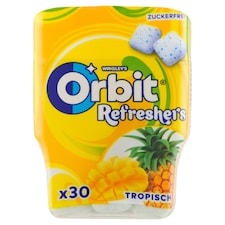 Wrigley's Orbit Refreshers žvýkačka bez cukru s ovocnou příchutí se sladidly 30 ks 67g