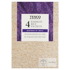 Rýže Basmati dlouhozrnná loupaná 4 x 125g (500g)