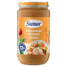 Sunar příkrm středomořské těstoviny s rybou 12m+, 235g