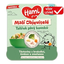 HAMI masozeleninový talířek Těstoviny s brokolicí, šunkou a smetanou 200 g