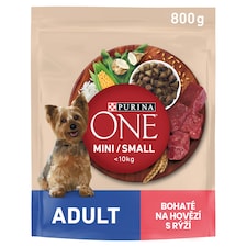 Purina ONE Mini Adult granule pro psy hovězí 800g