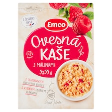 Emco Ovesná kaše s malinami 5 x 55g (275g)