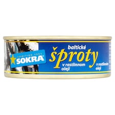 Sokra Baltické šproty v rostlinném oleji 240g