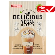 Nutrend Delicious Vegan Protein příchuť latte macchiato 30g