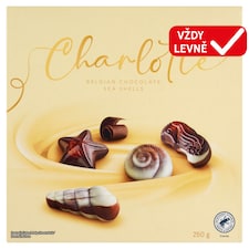 Charlotte Kolekce bonbónů z mléčné, bílé a hořké čokolády s lískooříškovou náplní 250g