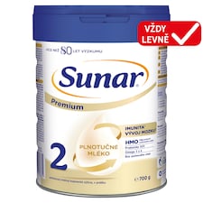 Sunar Premium 2 pokračovací kojenecké mléko 700g
