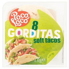 Poco Loco Gorditas pšeničné placky 15cm 8 ks 272g