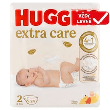 Huggies Extra Care plenky velikost 2 pro děti 3-6kg 24 ks